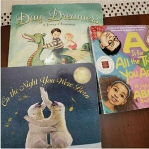 Set Of Toddler Board Books NIGHT YOU WERE BORN/DREAMERS/ABC